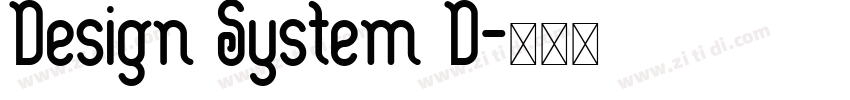 Design System D字体转换